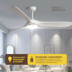 Ventilador de teto moderno Estilo Industrial com controle remoto - ZenithBreeze UrbanWind