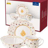 Aparelho de Jantar Natalino - 6 Peças