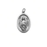 Medalha Santa Inês (Agnes) & Mãos Rezando