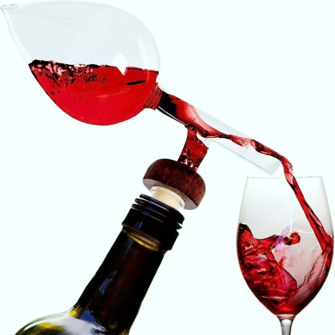 Aerador de Vinho Tinto em Vidro