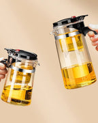 Chaleira em Vidro Resistente ao Calor com Infusor para Chá
