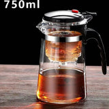 Chaleira em Vidro Resistente ao Calor com Infusor para Chá