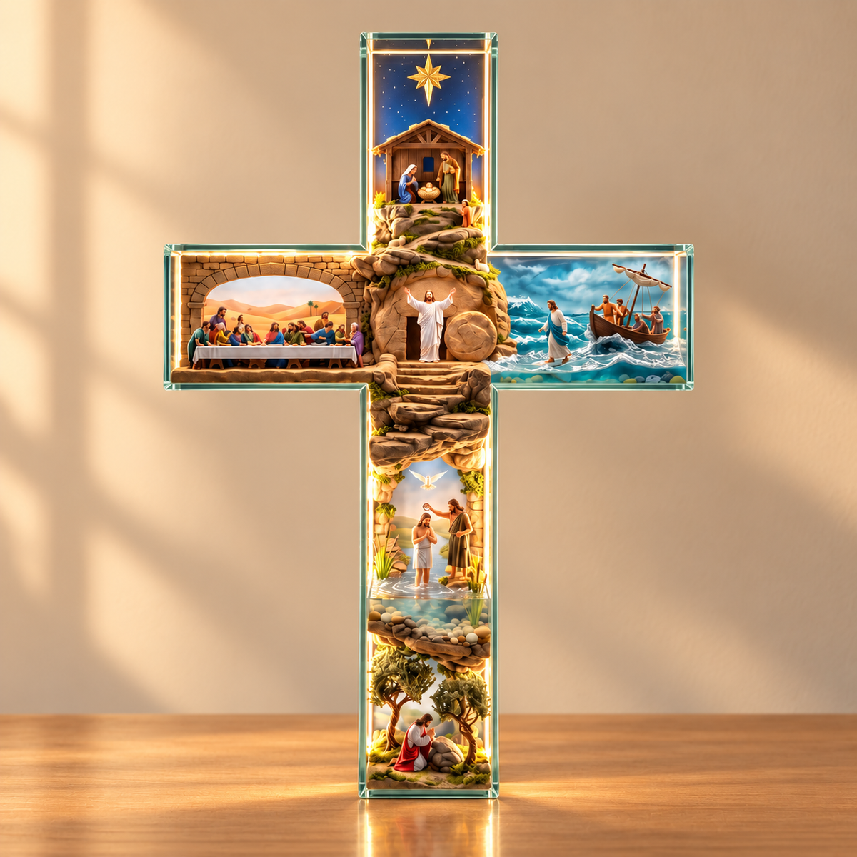 Cruz Iluminada História de Jesus – 6 Cenas