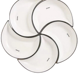 Conjunto de Louça de Cerâmica Formato Lua com 5 Peças