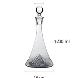 Decantador de Vidro Transparente Moderno para Vinho e Brandy Ideal para Festas e Jantares