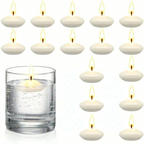 Discos de Velas Flutuantes Brancas para Decoração
