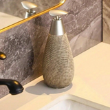 Dispenser de Sabonete em Cerâmica Estilo Retrô com Bomba Para Cozinha e Banheiro