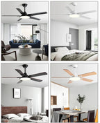 Ventilador de teto moderno Industrial com controle remoto - ZenithBreeze Z2 Pro