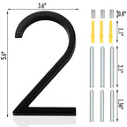 Números identificadores para residências grandes, efeito 3d - LuxuriousLabels