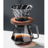 Jarra de Café de Vidro Transparente com Filtro Reutilizável Design Diamante