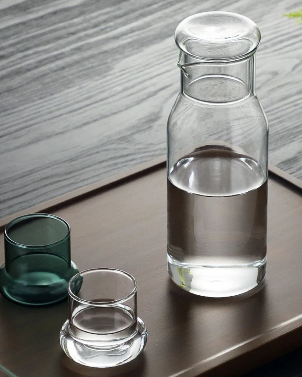 Jarra de Vidro Transparente Resistente ao Calor Para Água Suco e Café