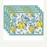 Azul com Floral