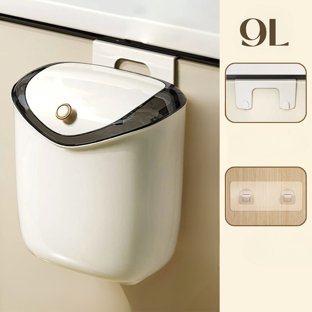 Lixeira Vintage Luxury Pendurada com Tampa Rolante