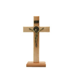 Cruz 26 cm Mesa Imbuia Ouro Velho