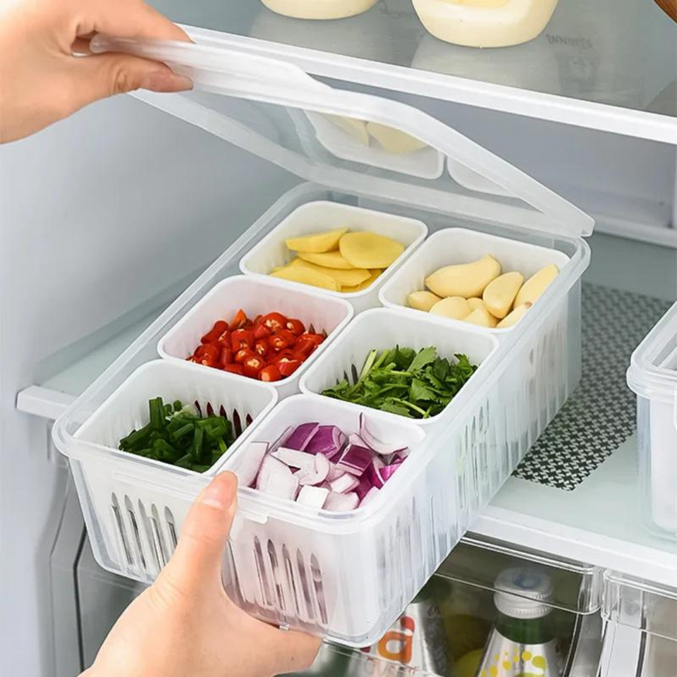 Organizador de Geladeira com Divisórias