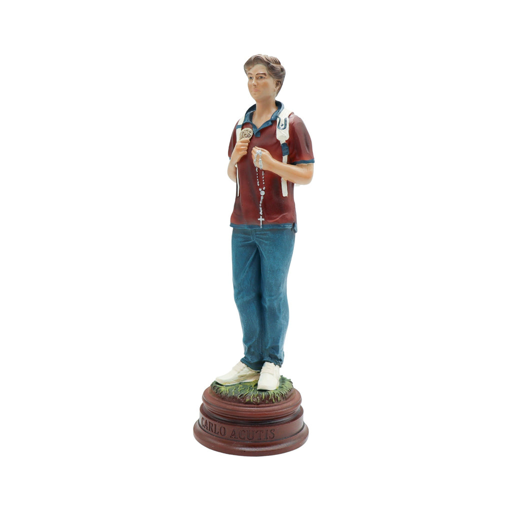 Imagem São Carlo Acutis 23cm resina
