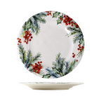 Prato de Jantar de Cerâmica com Tema de Natal