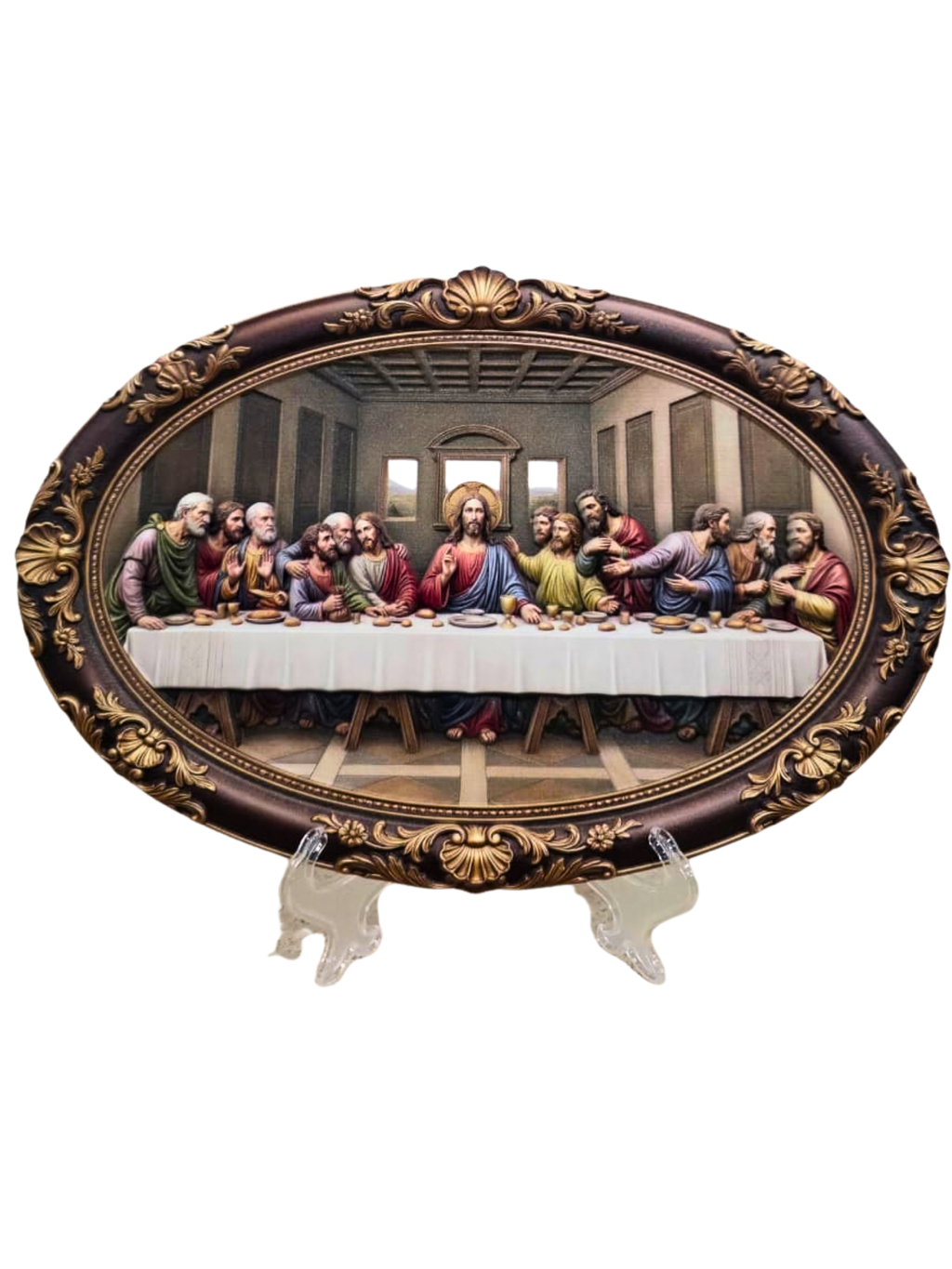 Quadro da Santa Ceia 3D 30 x 20 cm
