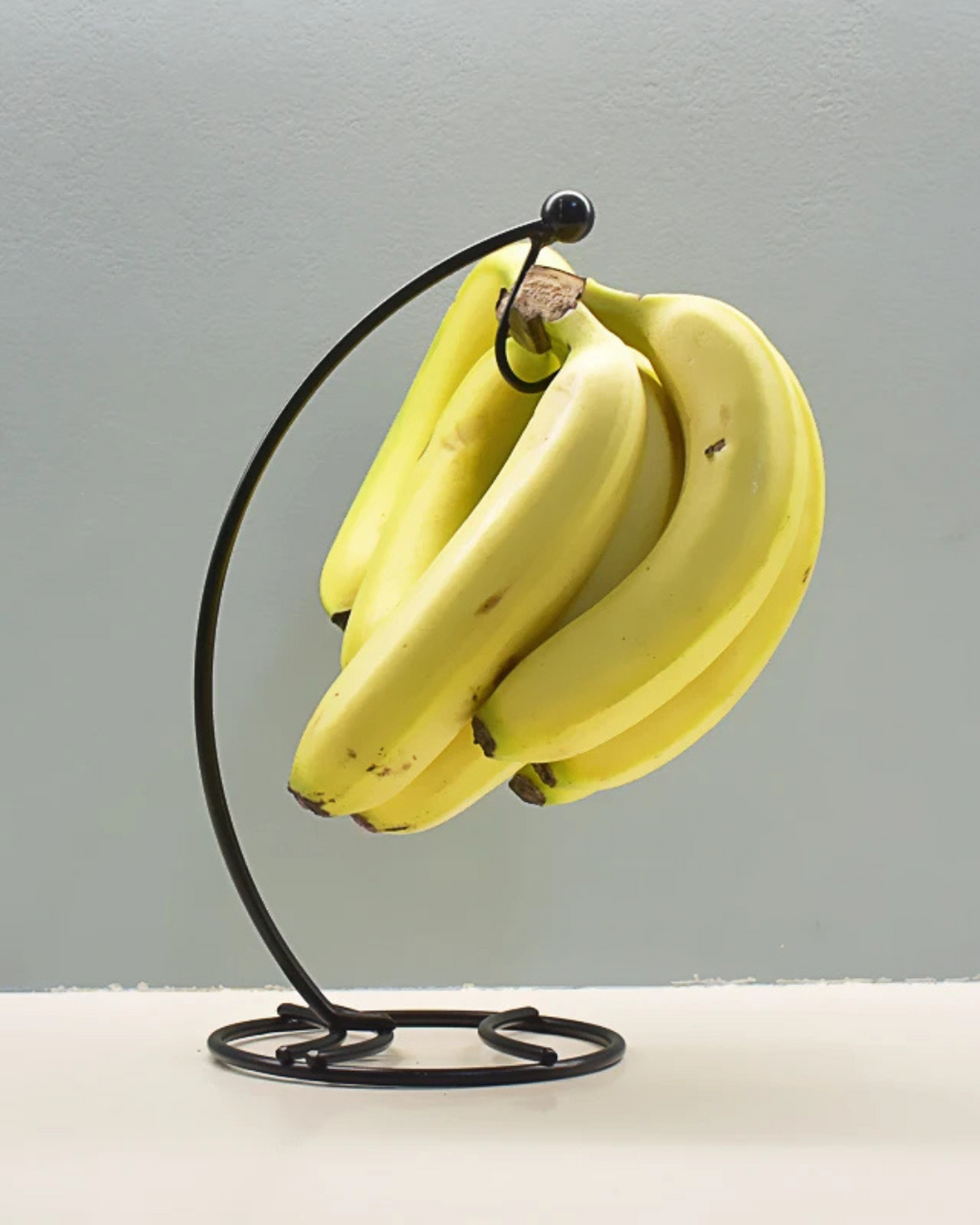Rack de Banana com Ganchos em Bambu ou Ferro Suporte de Frutas Frescas