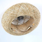 Luminária com Ventilador de teto moderno em Bambu - ZenithBreeze - Bambu Breeze Edition