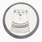 Tapete Decorativo Infantil Redondo - Coleção Fofura Animal