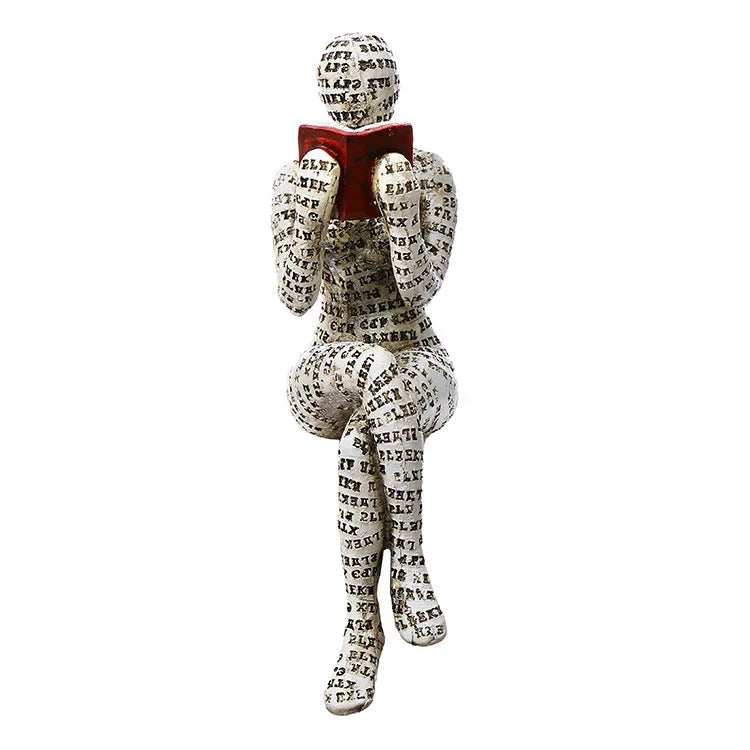 Escultura decorativa de Cerâmica Premuim - Coleção Reflexão Literária