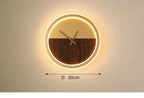 Relógio de Parede Decorativo Moderno com iluminação LED - LumiTime Prestige!