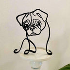 Esculturas artesanais de ferro - eu amo meu Cão!