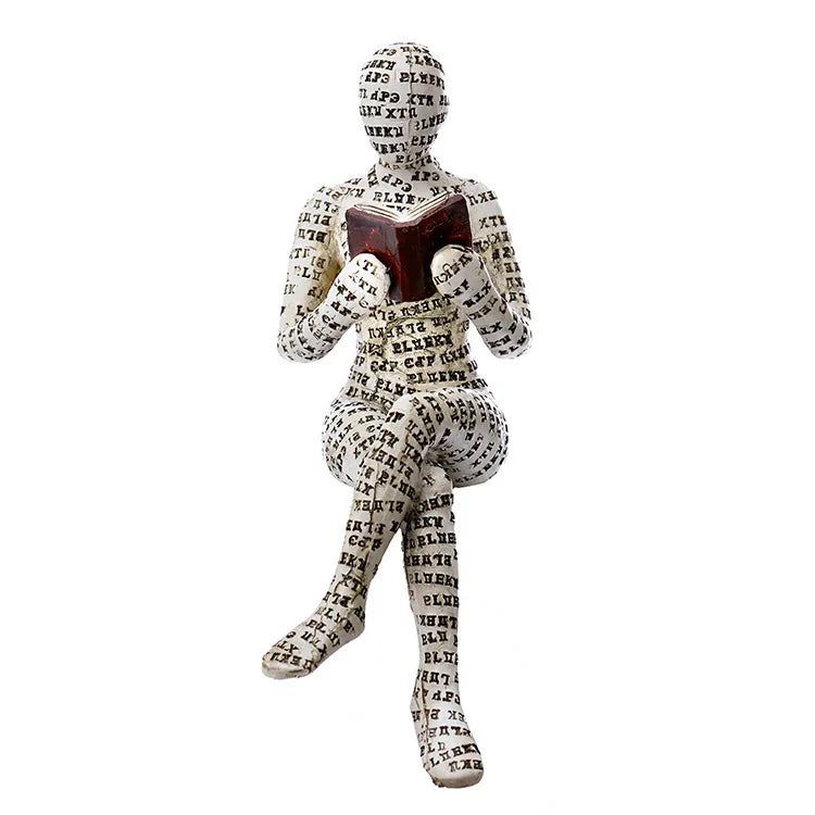 Escultura decorativa de Cerâmica Premuim - Coleção Reflexão Literária