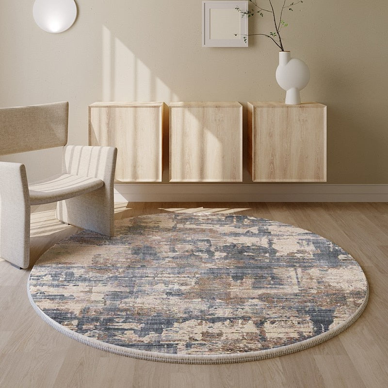 PROMO OUTLET - Tapete Decorativo Orgânico Moderno Redondo - Coleção America