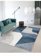 Tapete Retangular Decorativo - Coleção BlueGeometric