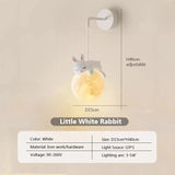 Luminária Infantil Nordic Rabbit & Bear