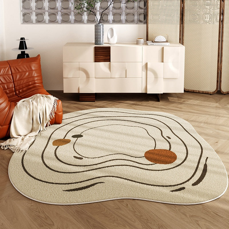PROMO OUTLET - Tapete Decorativo Orgânico Moderno Redondo - Coleção America