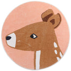 Tapete Decorativo Infantil Redondo - Coleção Fofura Animal
