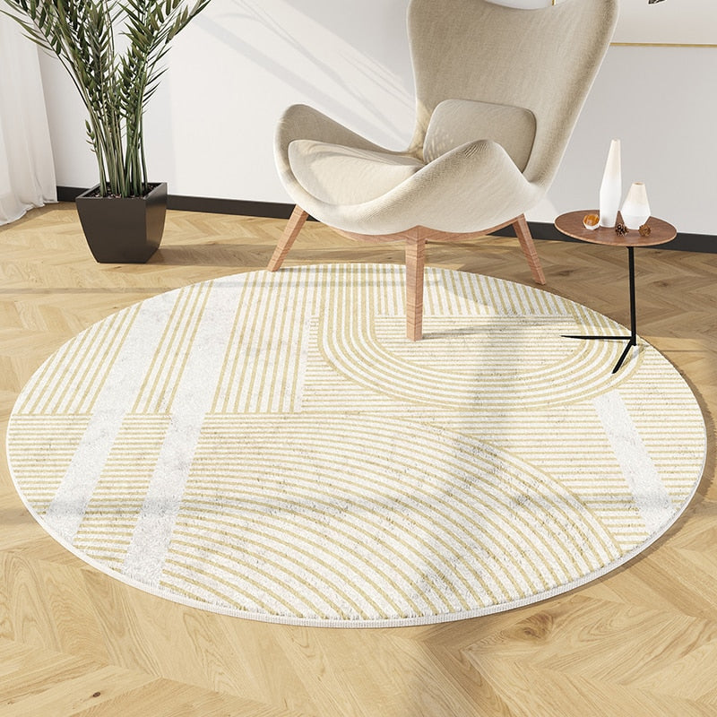 PROMO OUTLET - Tapete Decorativo Orgânico Moderno Redondo - Coleção America