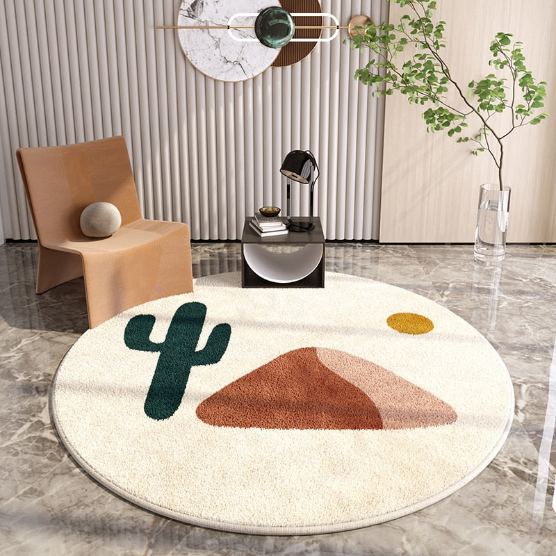 PROMO OUTLET - Tapete Decorativo Orgânico Moderno Redondo - Coleção America