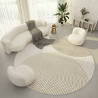Tapete Decorativo Orgânico Moderno Redondo - Nordic Europe