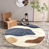 PROMO OUTLET - Tapete Decorativo Orgânico Moderno Redondo - Coleção America