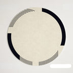 PROMO OUTLET - Tapete Decorativo Orgânico Moderno Redondo - Coleção Paris
