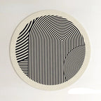 PROMO OUTLET - Tapete Decorativo Orgânico Moderno Redondo - Coleção Paris