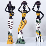 Kit de estatuetas decorativas - Africanas