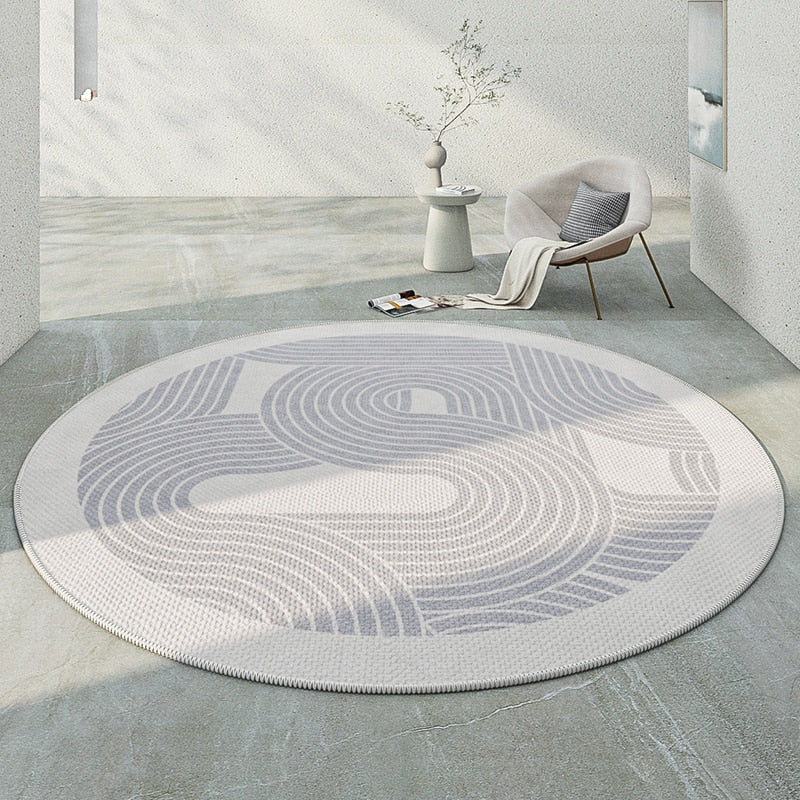 Tapete Decorativo Moderno Redondo - Coleção Japão
