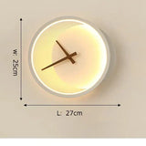 Relógio de Parede Decorativo Moderno com iluminação LED - LumiTime Prestige!