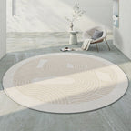 Tapete Decorativo Moderno Redondo - Coleção Japão