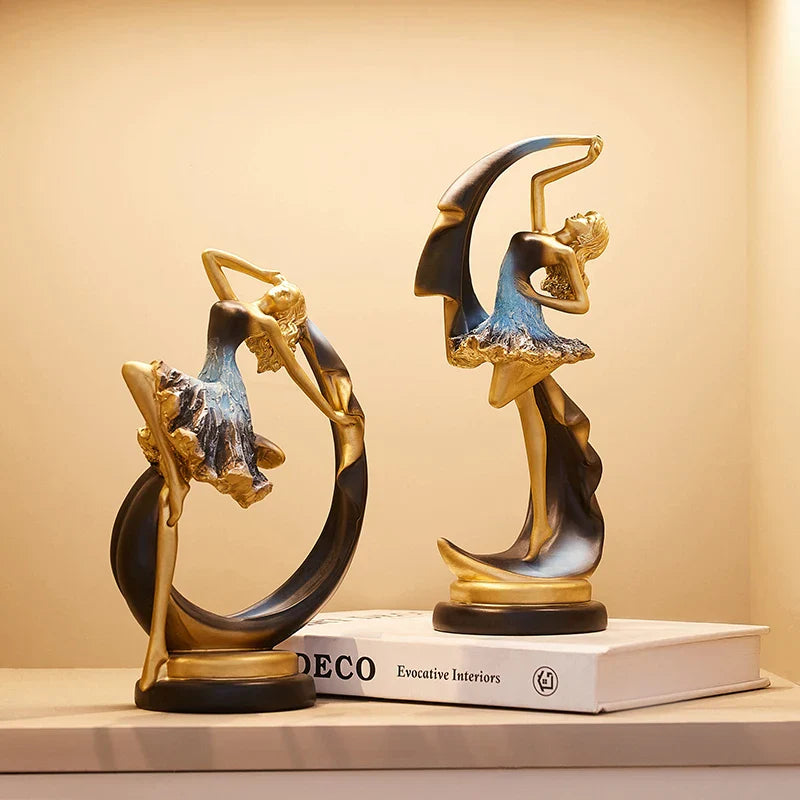 Escultura Elegância em Movimento: A Graça da Bailarina