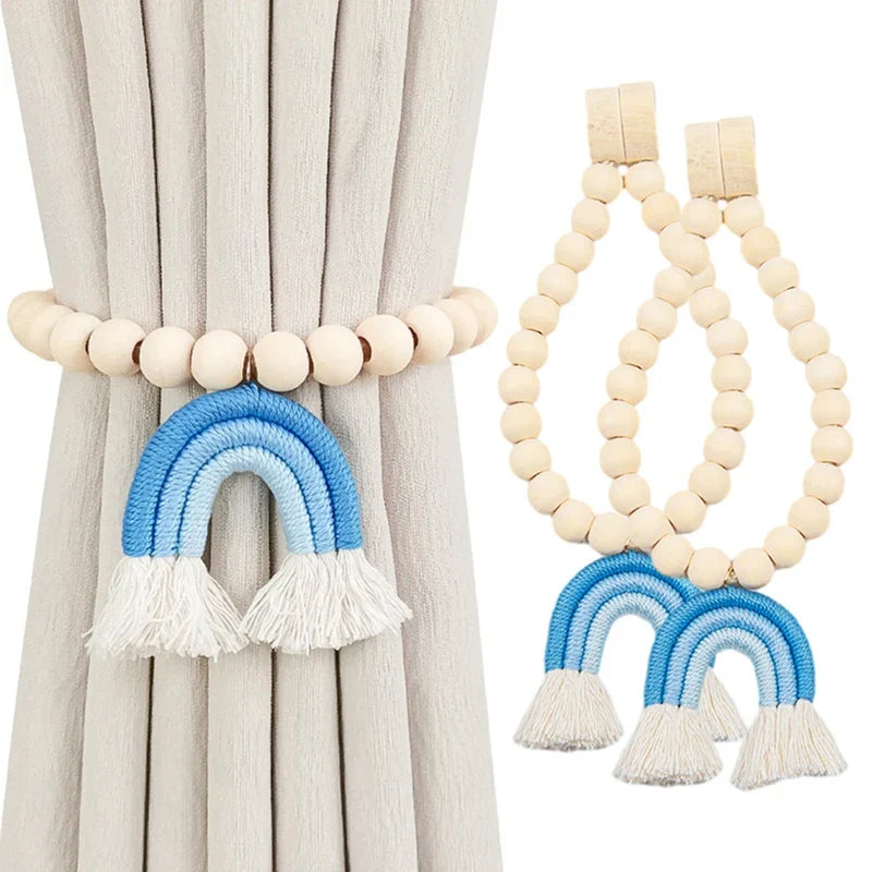 Amarra de Cortinas Infantis Boho Arco-Íris