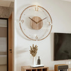 PROMO OUTLET - Relógio de Parede Decorativo Moderno de Madeira - WoodCraft Elite