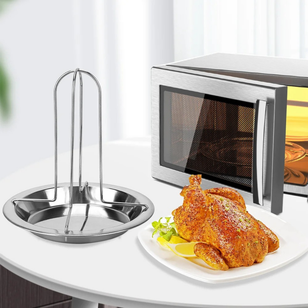 Suporte para Grelha de Frango em Aço Inoxidável