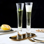 Taças de Champanhe Elegantes em Vidro