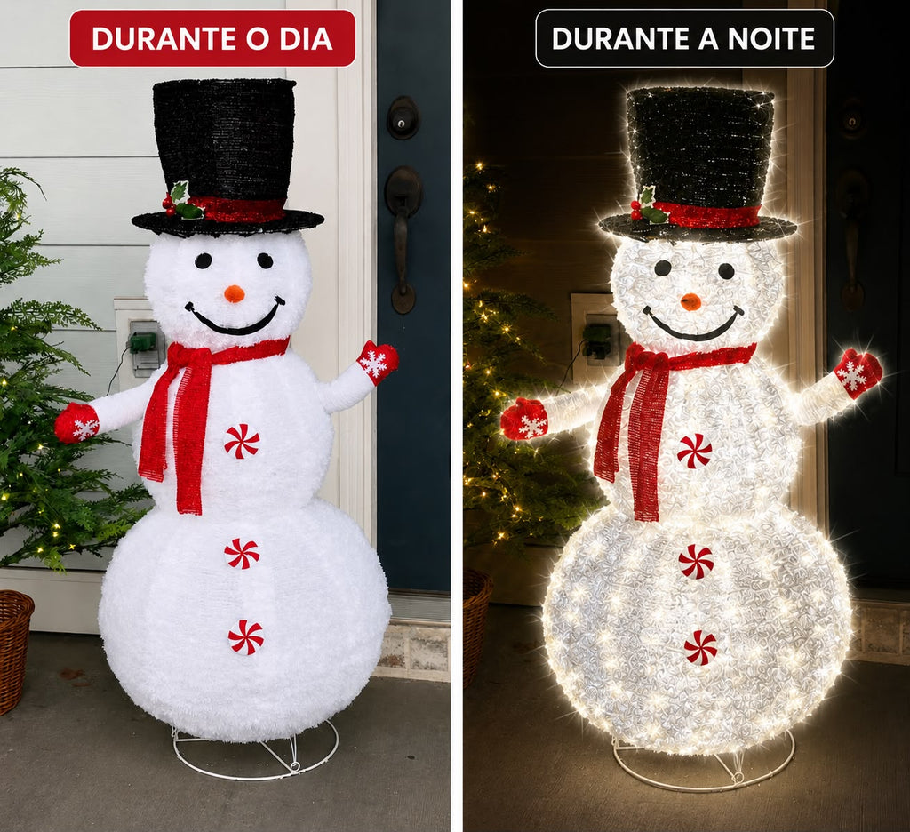 Boneco de Neve com Led - Montagem Rápida